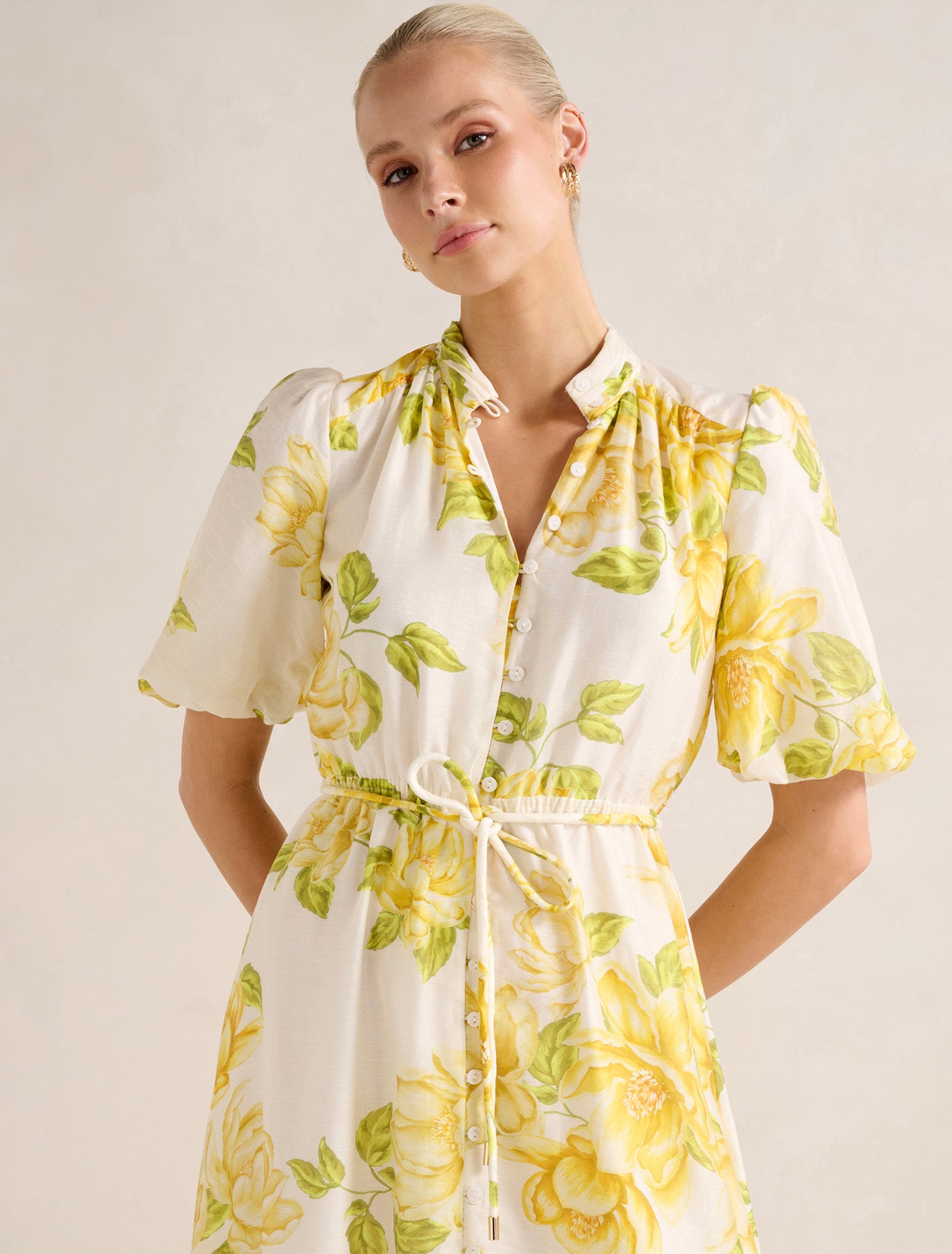 Macey Printed Midi Dress Villa Floral