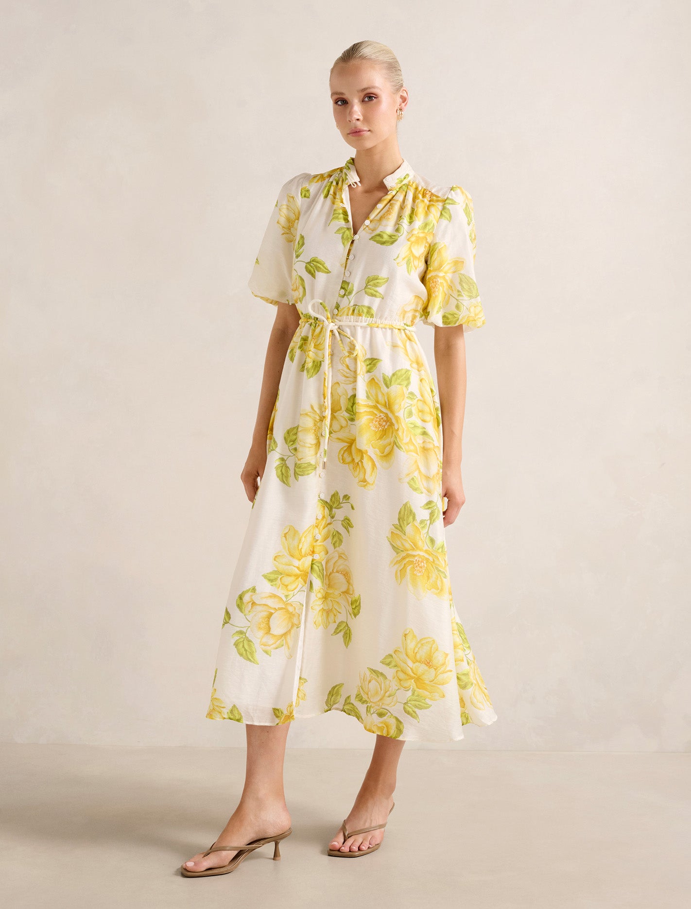Macey Printed Midi Dress Villa Floral