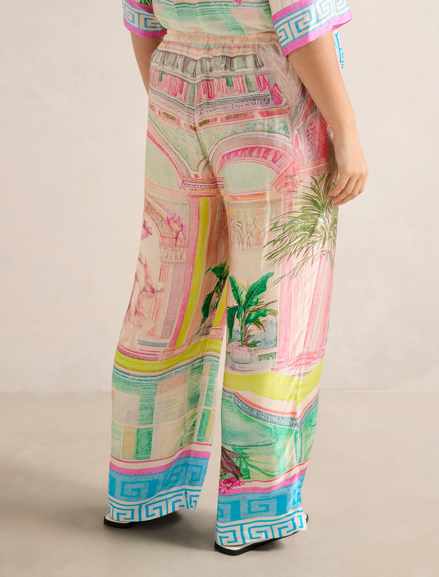 Brooklyn Curve Satin Pants Olympia Holiday Co-ord