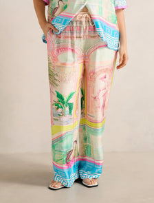 Brooklyn Curve Satin Pants Olympia Holiday Co-ord