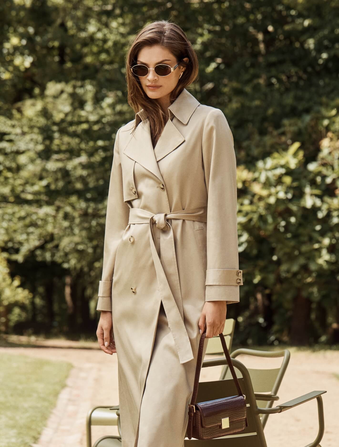 Ricky Soft Trench Coat Neutral