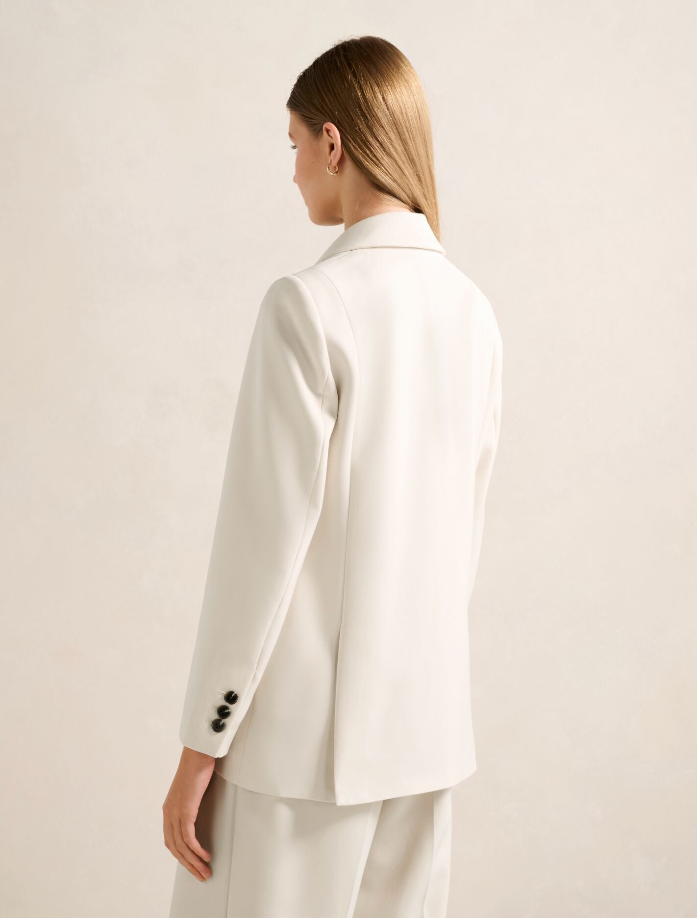 Oaklyn Single Breasted Blazer Oat Milk Suit