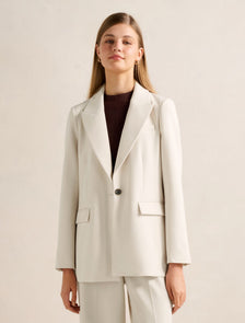 Oaklyn Single Breasted Blazer Oat Milk Suit