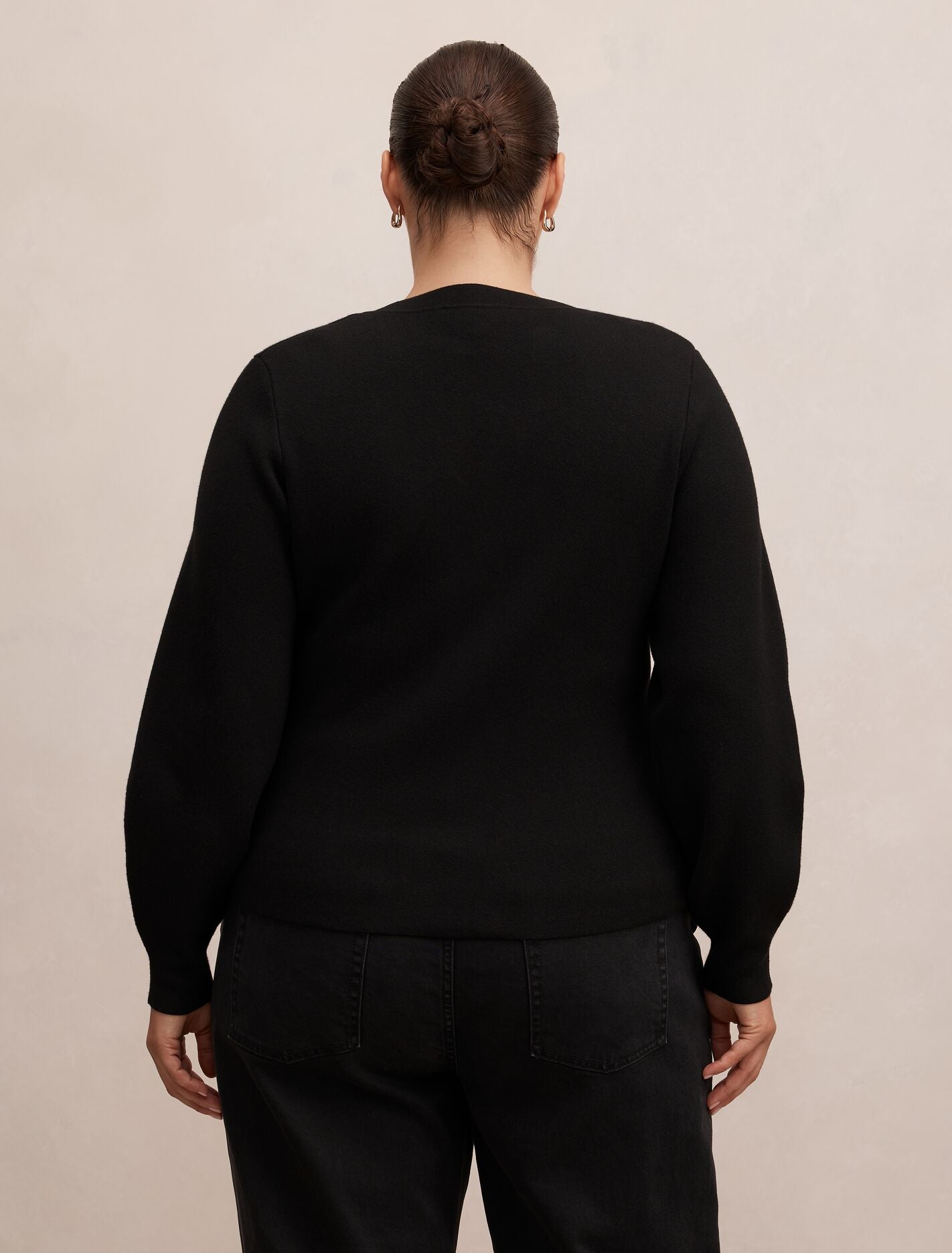 Arianna Curve Sculpted Cardigan Black